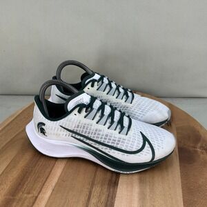 Nike Air Zoom Pegasus 37 Michigan State Spartans White Green Mens 5 Womens 6.5